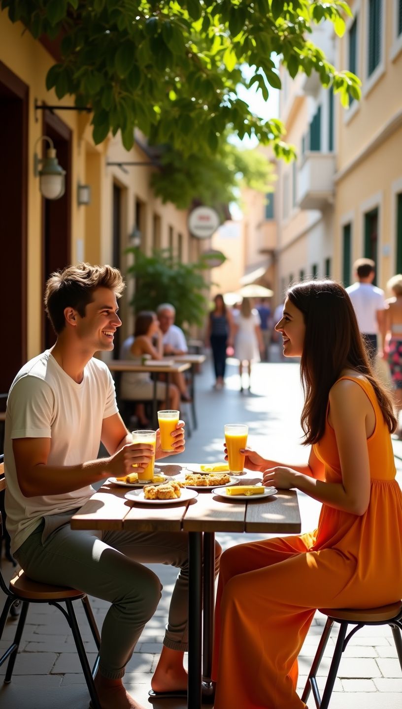 Προπόνηση σε εξωτερικό χώρο με προϊόντα κουρκουμά γύρω.